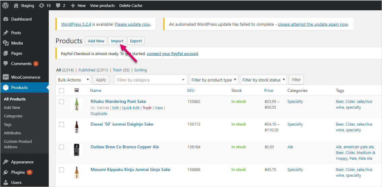 Import Option in WooCommerce to Upload Trendyol Listings