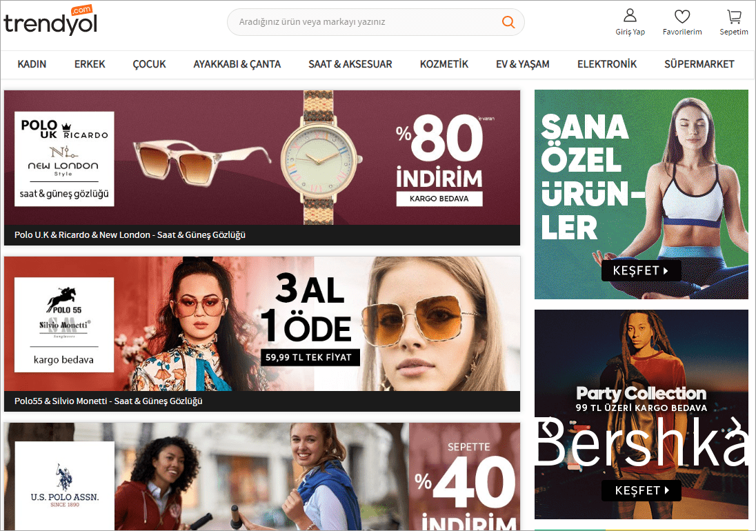 Trendyol store to extract data from 