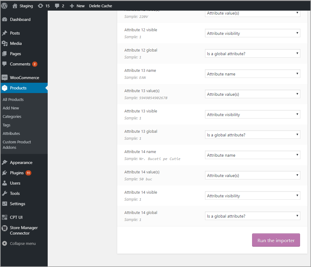 Mapping Konga File To WooCommerce