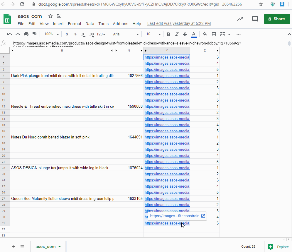 Downloading images from URLs