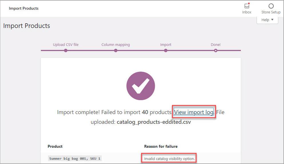 Wix To WooCommerce Import Failed