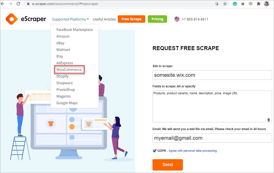 Wix To WooCommerce Migration Order Form