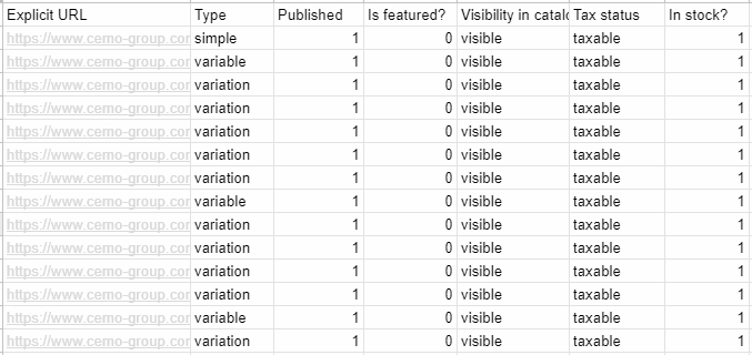 Wix To WooCommerce Scraped File