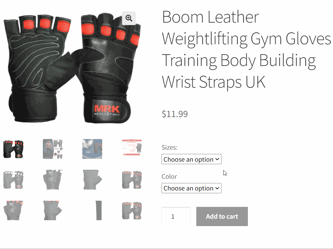 eBay to WooCommerce scraped products imported view at storefront